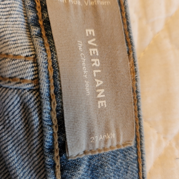 Everlane Japanese Denim Cheeky Jean Ankle, Light Blue, 27 - Picture 5 of 9